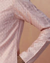 Light Pink Sequins Kurta Pajama image number 2
